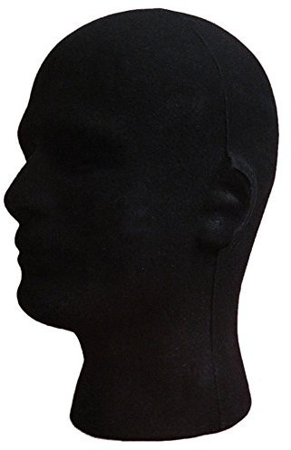 Weißer Schaumstoffkopf, männlich, Kopf-Modell, für Perücken, Mützen, Hüte, Schaumstoff-Mannequin Styropor von Gemini _ Mall®