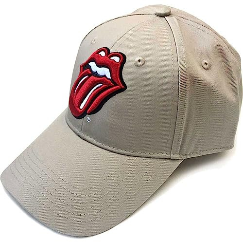 Rolling Stones The Baseball Cap Classic Tongue Band Logo Sand Official One Size Brown