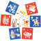 Baker Ross Schablonen Weihnachtsgeschichte“ (6er-Pack), perfekt für Kinder zum Erstellen und Entwerfen von Büchern, Karten und Bildern zum Thema Hallowee, 15 x 14 cm