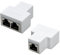 COVVY connecteur de Femme à Femme fendeuse rj45 réseau Femmes pour 1 à 2 Port Cat 5 / Cat 6 LAN câble Double connecteur Adaptateur Prise (2Pcs, Blanc)