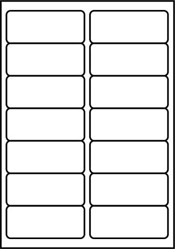 SmithPackaging A4 Self Adhesive Address Labels, 14 Label Per Sheet, 100 Sheets, 99.1 x 38.1mm 1400 Labels