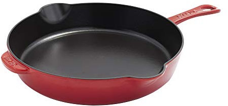 STAUB Poêle traditionnelle en fonte 28 cm Cerise, fabriquée en France