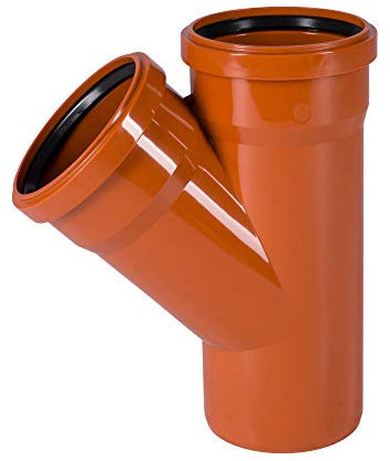 KG Tuyau et raccords DN 200 SN 4 Système de canalisation (dérivation 200/160 45 degrés) Système de tuyauterie KG (PVC) pour un assainissement respectueux de l'environnement: étanche à l'eau, durable