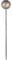 Dehner Dekostab Kugelleuchte Luanda mit Solar, Ø 16 cm, Höhe 120 cm, Metall/Kunststoff, Silber/Kupfer