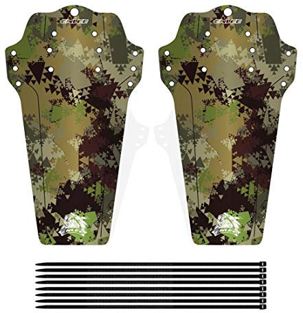 Farbetter 2 Stück Mountainbike-Kotflügel, MTB-Schutzblech, vorne und hinten, erweiterte Version, passend für 26 Zoll, 27,5 Zoll, 29 Zoll, Übergröße und Fat Bike Wheel Größen (Camouflage)