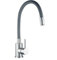 Vetrineinrete® Rubinetto da cucina canna alta flessibile in silicone miscelatore per lavello lavandino gommato (Grigio) D10