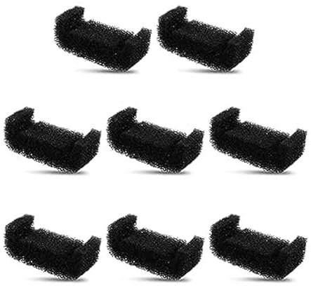 Taicols Distributeur deau pour Animaux De Compagnie Filtre Coton, 8pcs Filtre en Mousse De Remplacement, Filtre pour Fontaine À Eau pour Fontaines pour Chien Et Chat