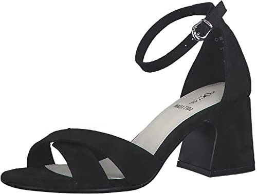 s.Oliver Damen Sandalen mit Absatz mit verstellbarem Riemchen Elegant