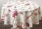 Le linge de Jules ‎Joyeux-Noël-Ronde-diamètre-160 Fleckabweisende Rund Tischdecke, Frohe Weihnachten, 160cm Durchmesser
