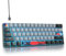 Mosptnspg Teclado mecánico para juegos Protable, 60% por ciento, mini compacto RGB retroiluminado de 61 teclas, teclado de oficina con cable con interruptor rojo para Mac/Win/PS4/PS5/Xbox (interruptor