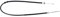 SWAG Cavo freno a mano 70 10 1806 posteriore dx PANDA (169) 1435mm 0,460kg