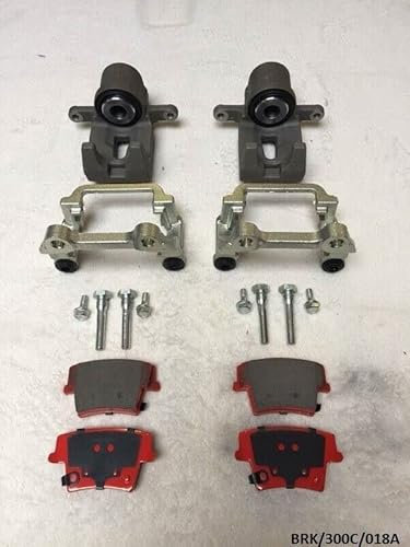 2 x Rear Brake Caliper & CERAMIC Pads Compatible with Chrysler 300C 2005-2015 BRK/300C/018A