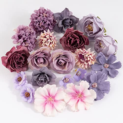 BOFUNX 20pcs Fiori Artificiali Margherita Teste di Fiori Artificiali Decorazioni Fiori Finti per Bouquet DIY Matrimonio Centrotavola Decorazione Domestica Festa Casa Nozze