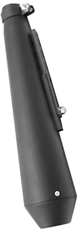 Tubo di Scarico per Moto, Tubo Silenziatore Universale con Superficie Liscia per la Modifica (Nero)
