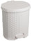 keeeper Cubo con pedal, 11,5 L, Papelera con pedal, Tjark, Blanco Nórdico