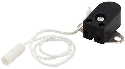 Interruptor de tirador, mini interruptor para controlar la iluminación de muebles, placa de 2 agujeros, 2 A, 250 V, interruptor de repuesto
