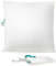 SONGMICS Kopfkissen 80 x 80 cm, Füllung 1500 g, Stoffoberfläche aus weichem, gebürstetem Polyester, Kissen, maschinenwaschbar bei 60°, mit Aufbewahrungstasche, wolkenweiß TBP002W01