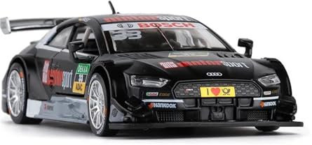 CUTSUGOK maßstabsgetreues Auto 1:32 Für Audi RS5 DTM Racing Metall Fertig Auto Modell Sound Licht Simulierte Zurückziehen Auto Modell Modellfahrzeug zum Sammeln(B)