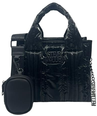 Steve Madden Nylon Bwebber Bag (Black/Black Nylon), Schwarz/Schwarzes Nylon, Einheitsgröße