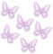Haarklammer Schmetterling Haarspange Schmetterling 6 Stück, Spange Schmetterling Haarklammern Klein, Mini Haarspangen Schmetterling Clip für Damen Mädchen Party Dekoration (lila)