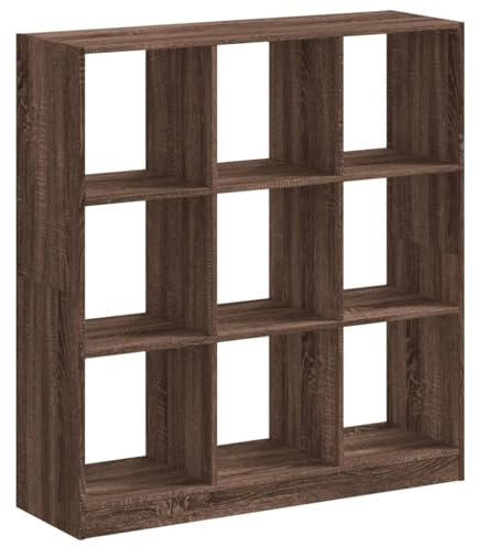 vidaXL Bücherregal Braun Eichen-Optik 102x32x108 cm Holzwerkstoff