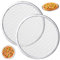KDAMGOQE Pizza Screen 2 Pcs Stainless Steel 13 In Round Mesh Pizza Tray for Oven Non Stick Heat Distribution Baking BBQ Seamless Grill Mesh Mat for Restaurant, Home