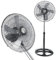 Ventilatore Per Pavimento A Piantana Potente Da 70W 3 Velocità 5 Pale In Acciaio Da 42 Cm Silenzioso Oscillante Altezza Regolabile Colore Nero Griglia Di Protezione