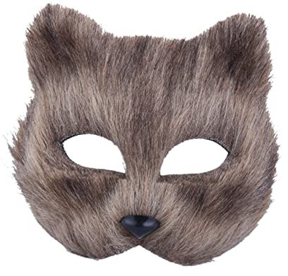LIFKOME Halbgesichts-fuchsmaske Leichtem Material Atmungsaktiv Und Für Halloween Oder Maskenbälle Für Und Geeignet