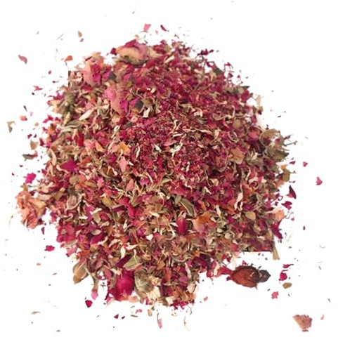 Krujecnt 100g Natürliche Getrocknete Rosenblüten, Blumenkonfetti, Echte Blumen Getrocknete Rote Rosenblüten Und Getrocknete Jasminblütenblätter Für Fußbad Körperbad Spa Hochzeit Konfetti