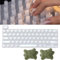 Generisch Laptop Keyboard Protector for Long Nails, Silicone Keyboard Cover with Raised Edges, Dust Protection (White) for MacBook