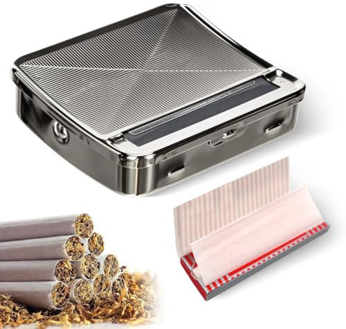 Zigaretten Rollbox Tabak Drehmaschine Stopfmaschine 50 Longpapers Rollmaschine mit 6-8mm Durchmesser Joint Roller Zigarettenpapier 70mm Zigarettenroller Cigarette Machine -dY8x1