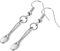 BESPORTBLE 1Pair Mini Spoon Earrings for Women Chic Dangle Ear Jewelry Unique Drop Earrings Birthdays and Special Occasions