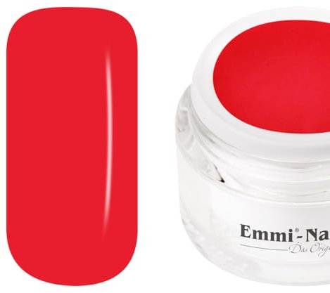 Emmi Nail Farbgel Rot | UV/LED-Gel für brillante Farbintensität | Hohe Deckkraft, mittelviskos & selbstglättend | Kein Verlaufen in Nagelränder | 5 ml – Marilyn Red
