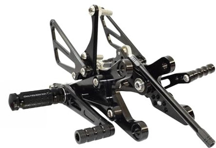 Cale Pied Moto Repose-Pieds Réglables pour Yam&aha YZF R1 2004 2005 2006, Repose-Pieds pour Siège Arrière