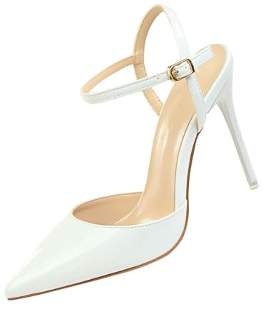 Women's High Heels Gold Pumps Black Glitter Pointed Elegant Bridal Shoes Stiletto Heel Sandals Ankle Strap Stiletto Heels Latin Dance Shoes Lightweight Work Shoes Fashion Princess Shoes