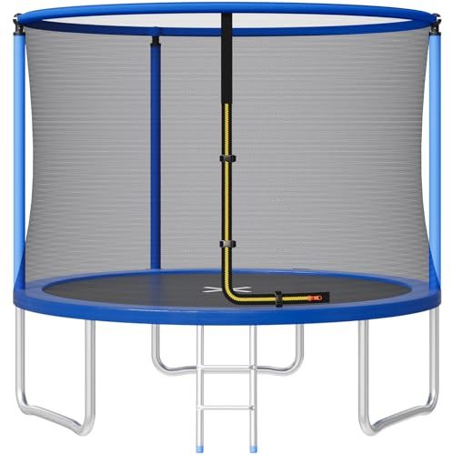 JUMMICO Trampolin Outdoor Ø 183/228/290/360 cm Komplettset mit Sicherheitsnetz, Randabdeckung & Montagezubehör
