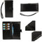 DFVmobile - Etui Tasche Schutzhülle aus Premium Kunstleder mit Kartenfächer und Magnetverschluss für Fnac Phablet 2 5 HD - Schwarz
