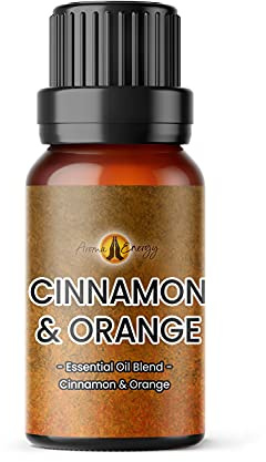 Cinnamon & Orange Essential Oil Blend, 100ml | Essential Oils Fragrance for Diffuser for Home, Candle Making, Wax Melts, Cleaning, humidifier | Pure, Natural Vegan, Made in the UK