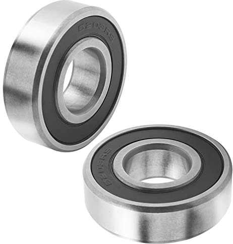 Othmro 6203 2RS Rillenkugellager 17 mm x 40 mm x 12 mm P0 Gcr15 2 Stück