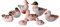 Holyart Set 8 Enten für Krippen 10/12cm