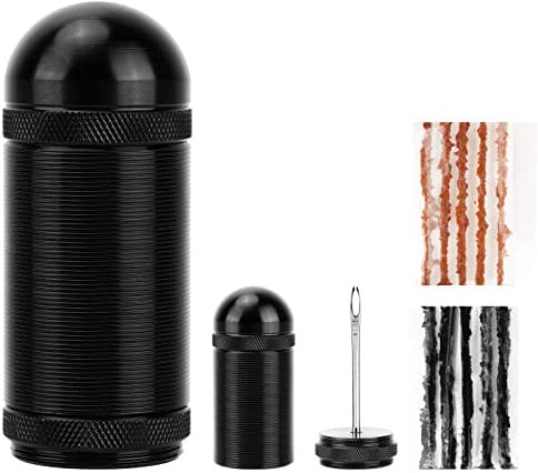 Oumers Tubeless Bike Tire Repair Kit, Bike Tire Punctures Kit Tubeless Tire plug Repair Tool with 10 PCS Bacon Strips for MTB, Road Bicycle Tyres