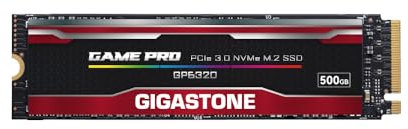 Gigastone M.2 SSD 500GB PCIe 3.0 NVMe SSD 2,100MB/s Internal Gaming Solid State Hard Drives Upgrade PC Laptop Storage High Speed Response for Gamers Graphic Design Creators IT Pros PCIe Gen3x4