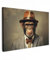 MuchoWow© Leinwände 90x60 cm Wall Decoration Bilder Schlafzimmer Deko Pictures Canvas Painting Wanddekoration Wohnzimmer Vintage - Affe - Hut - Anzug - Grau - Tiere - Schimpanse