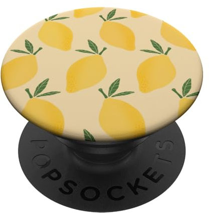 Zitronenmuster Zitronenfrucht Muster für den Sommer PopSockets Klebender PopGrip