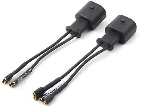 generic SIKUAI 2 pcs Plastic Car Speaker Wire Harness Adapter Connector for BMW Fseries, Black