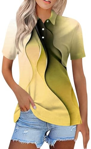Tee Shirt Femme Chemise Flanelle Blanche Chemisier Femme Manche Longue XXXL Tee Shirt Y2K T Shirt Personnalisé Marraine 40 Ans Femme Tee Shirt Chemise A Carreaux Femme Noir Jaune L