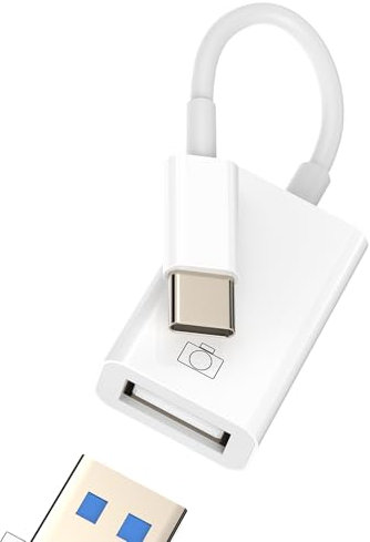 USB C auf OTG 3.0 Adapter für Apple iPhone 15 Zu Kabel Stick Buchse Type-c Stecker USB-A Female Connector für iPad Thunderbolt MacBook Zubehör Kamera Pc Plug Accessories Kompatibel für Samsung S24