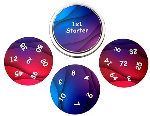 MIGHTY PEAKS 1x1 Starter - Spielerisch Üben und Lernen - 1x1 Lernen Spiel und Spaß - Zahlenraum 1-100 - Reaktions- und Rechenspiel für Kinder ab 7 Jahren, kleines Einmaleins Karten-Spiel, Lernspiel