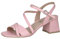 CAPRICE Damen Sandalen mit Absatz aus Leder Festlich, Rosa (Rose Perlato), 37 EU