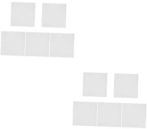 SHOWERORO 10 Stk Akustikplatten Filzplatte nach Hause schallabsorbierende Paneele für Büros Schallschutz soundproof sound proofing Filzplatte für ktv Filzplatte für Musikzimmer gefühlt Weiß